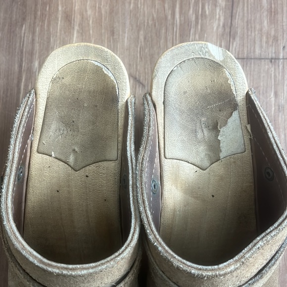 High heel no. 6 suede clogs - Picture 4 of 9